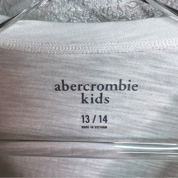 NWT Abercrombie&fitch Kids Long Sleeve White Top - Picture 5 of 7